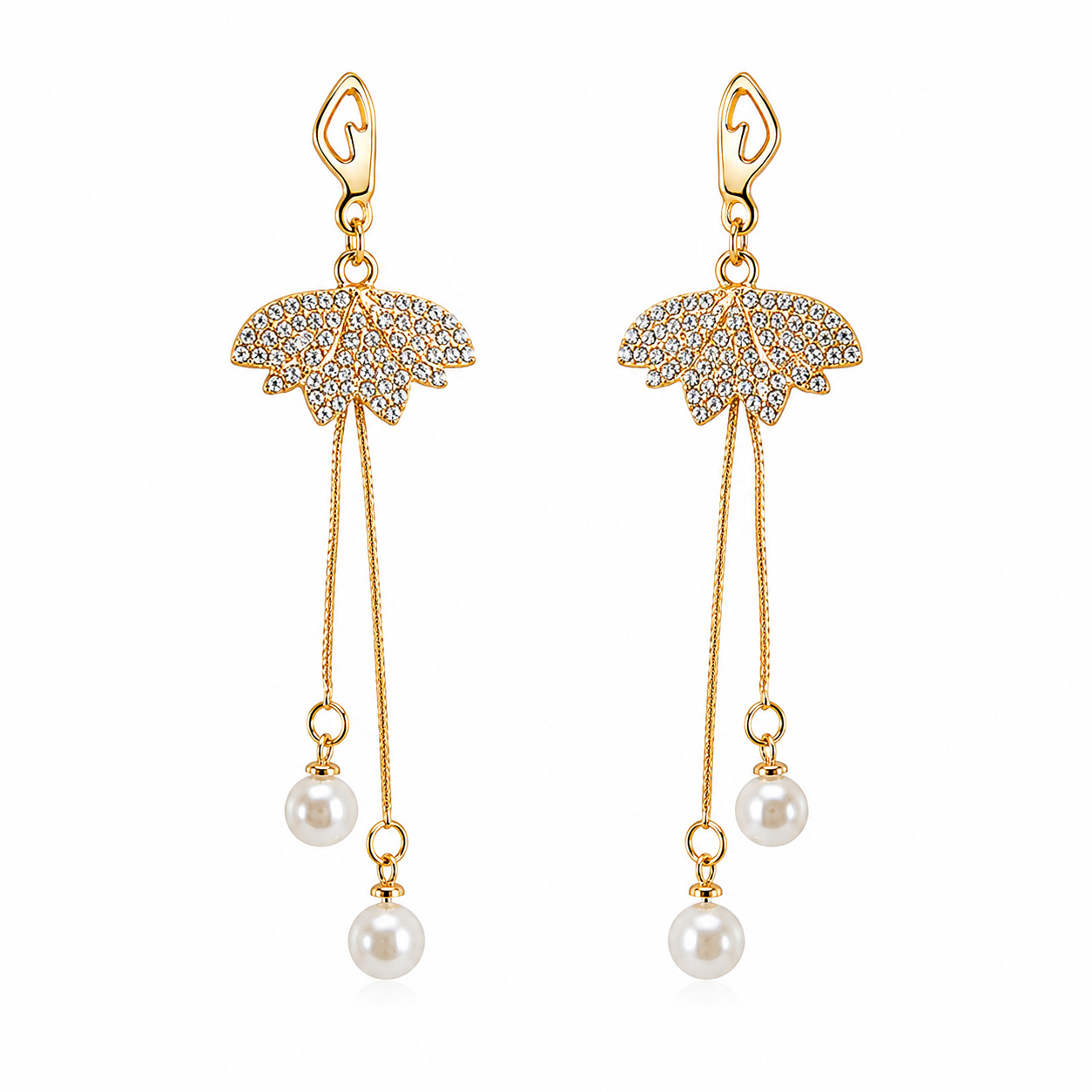 Water dancing statement earrings | Tassel drop earrings | Trendy Korean Style Earrings for Women | Silver Plated Fashion Earrings | Lightweight Party Wear Jewellery|
