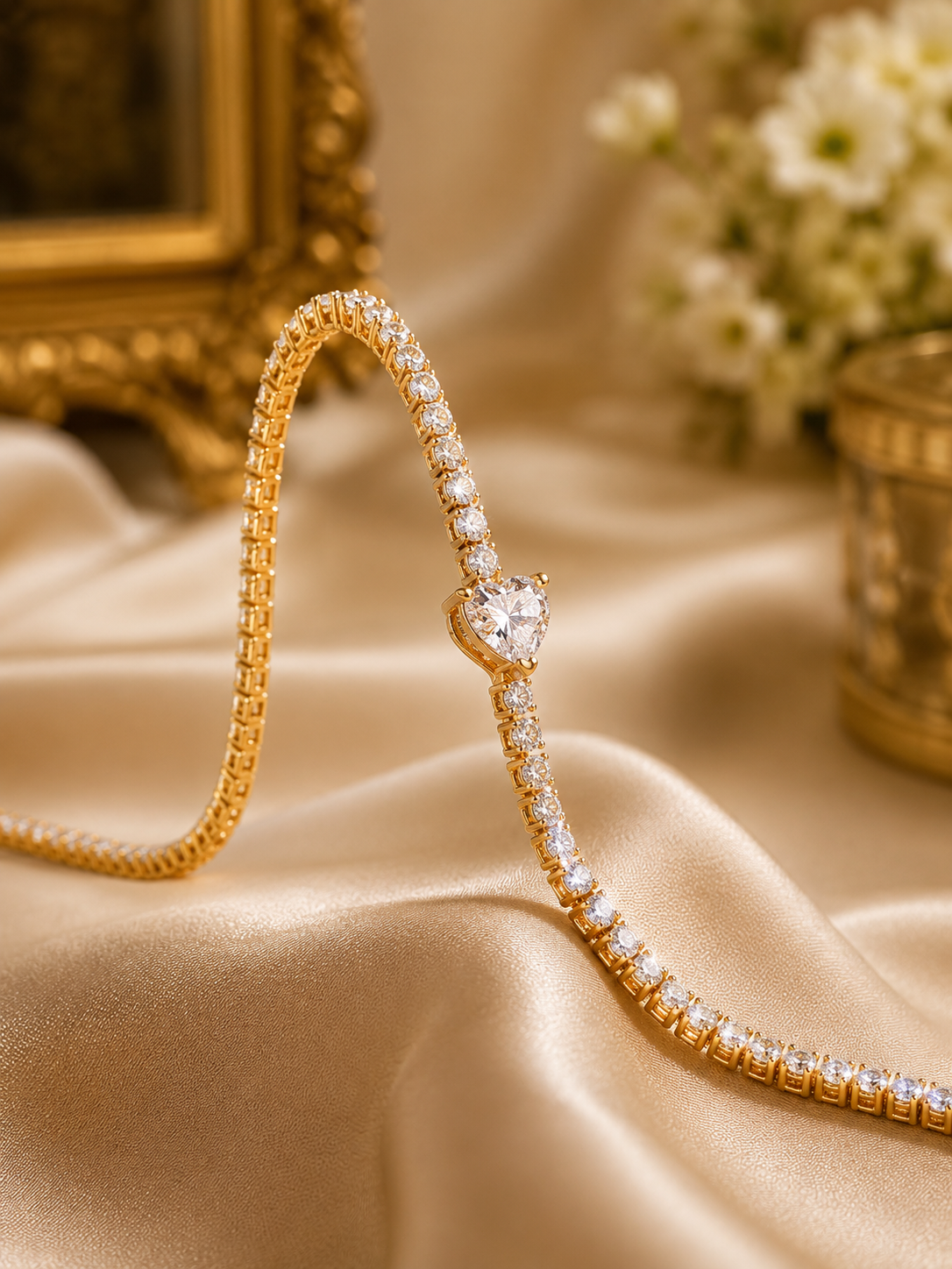 Oora Luxe Link Bracelet| Oora by Zivya Celeste Anti-Tarnish Bracelet for Women & Girls | Premium Daily Wear Gold Bracelet