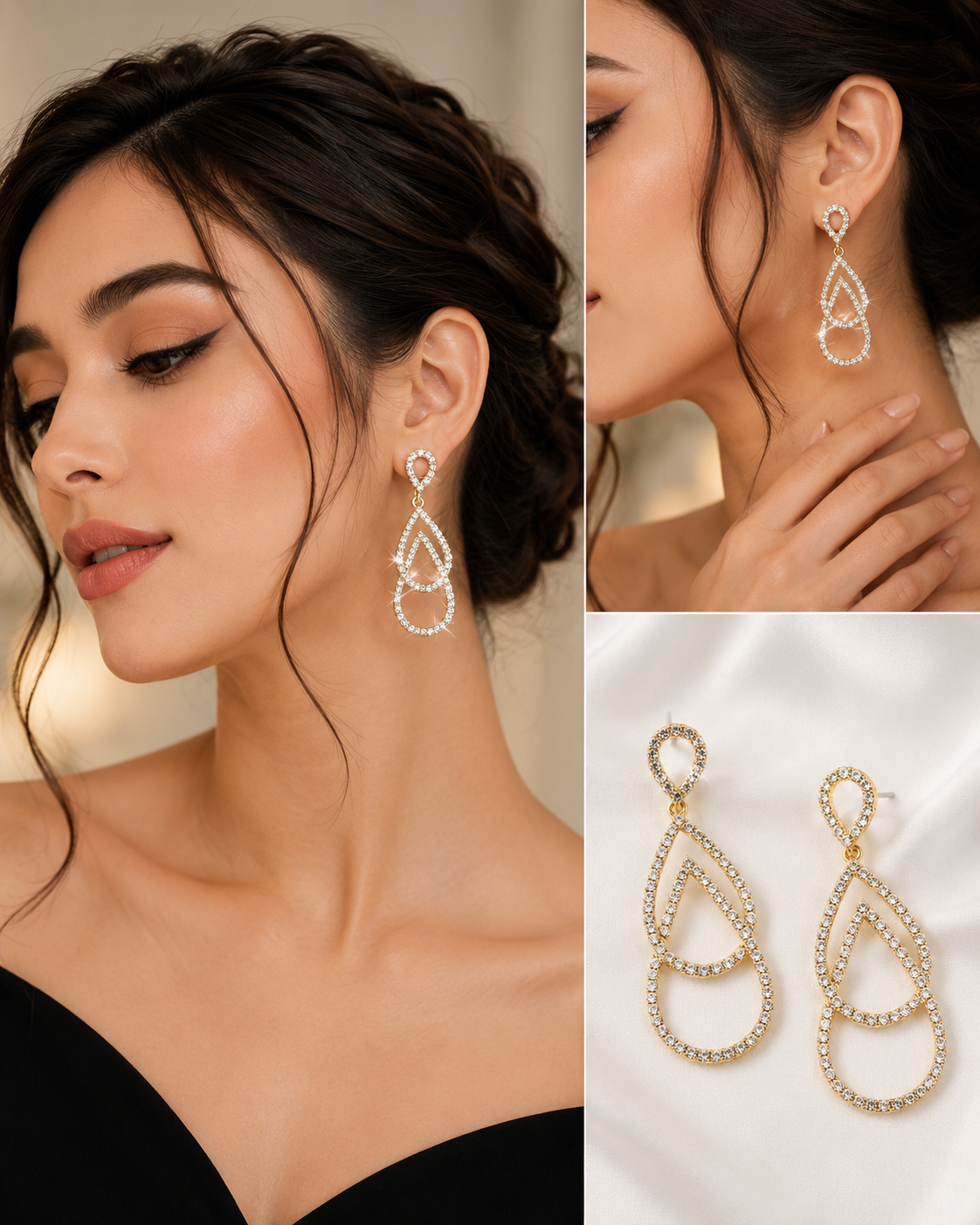 Trendy Korean Style Earrings for Women | silver Plated Fashion Earrings | Lightweight Party Wear Jewellery|