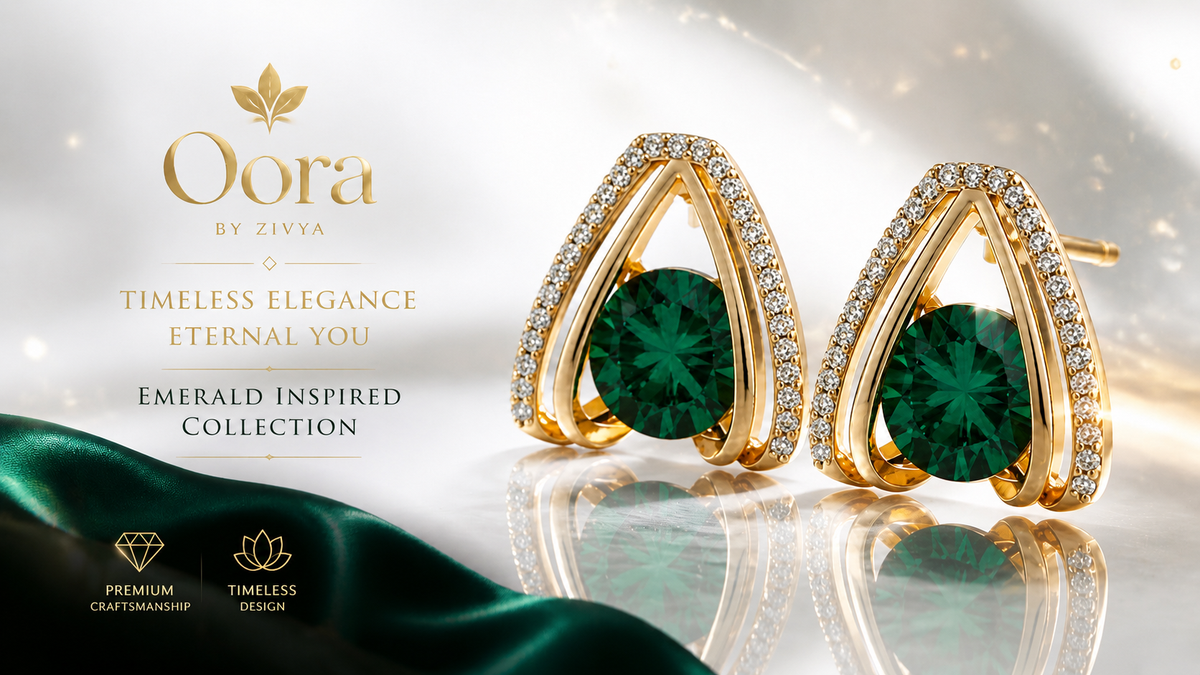 Green emerald inspired earrings |Trendy Korean Style Earrings for Women | gold Plated Fashion Earrings | Lightweight Party Wear Jewellery|