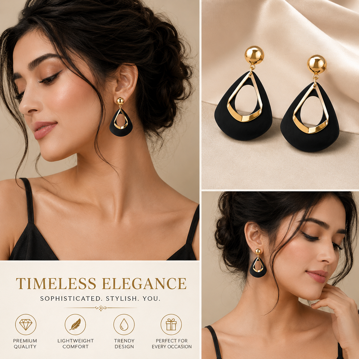Trendy Korean Style Earrings for Women | Gold Plated Fashion Earrings | Lightweight Party Wear Jewellery|