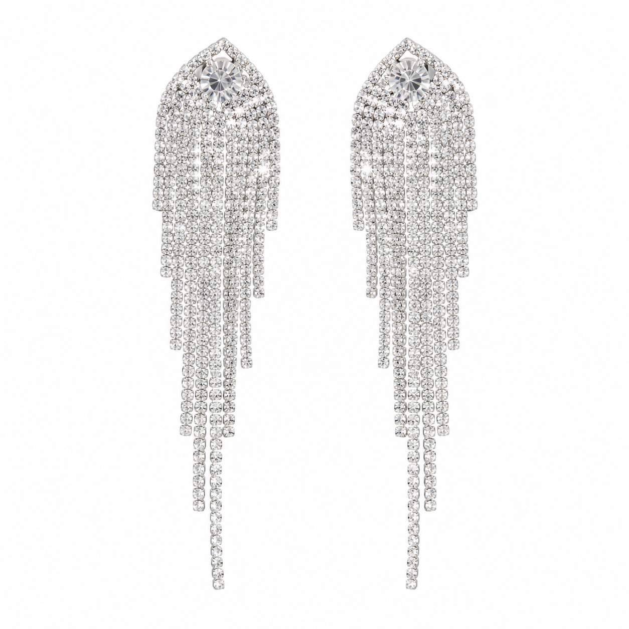Viral Tassel drop earrings | Trendy Korean Style Earrings for Women | Silver  Plated Fashion Earrings | Lightweight Party Wear Jewellery|