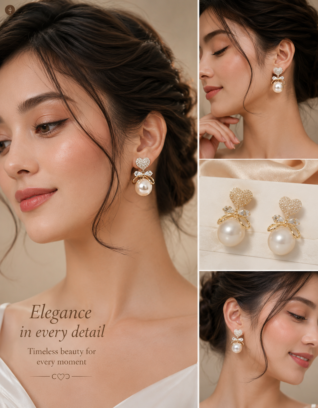 Trendy Korean Style Earrings for Women |Gold Plated Pearl Earrings | Lightweight Party Wear Jewellery|