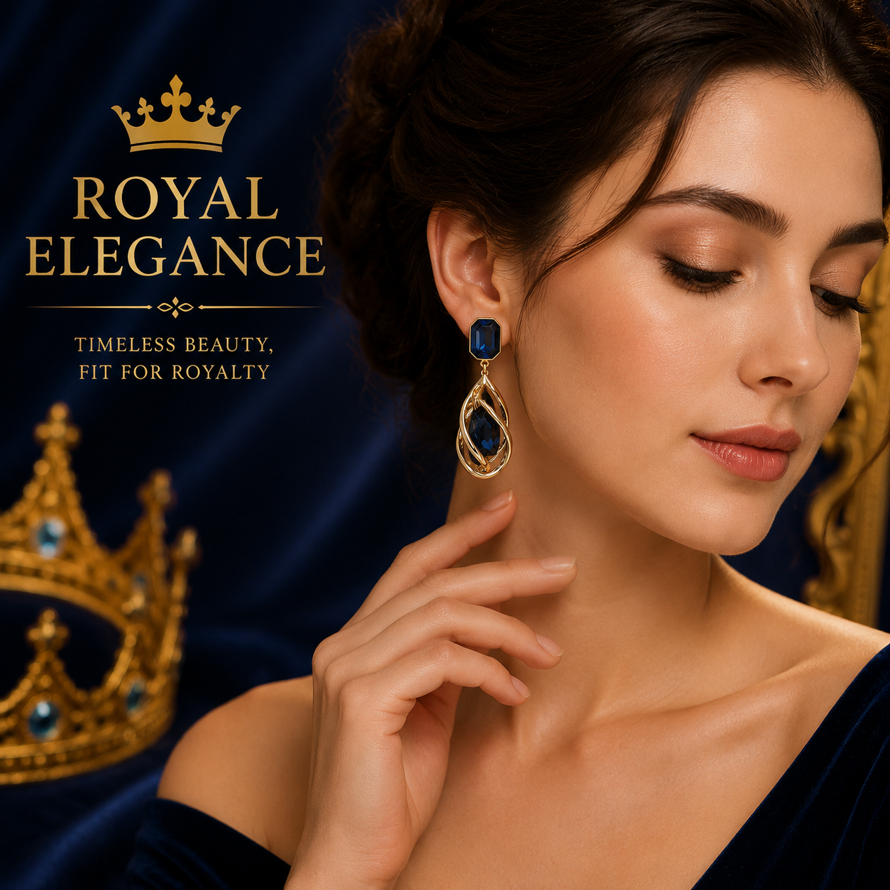 Blue Royal trend  Earrings Buy Earrings Online in India | Stylish Earrings for Women & Girls | Korean, Daily Wear, Party Wear, Budget & Premium Jewellery | Oora by Zivya
