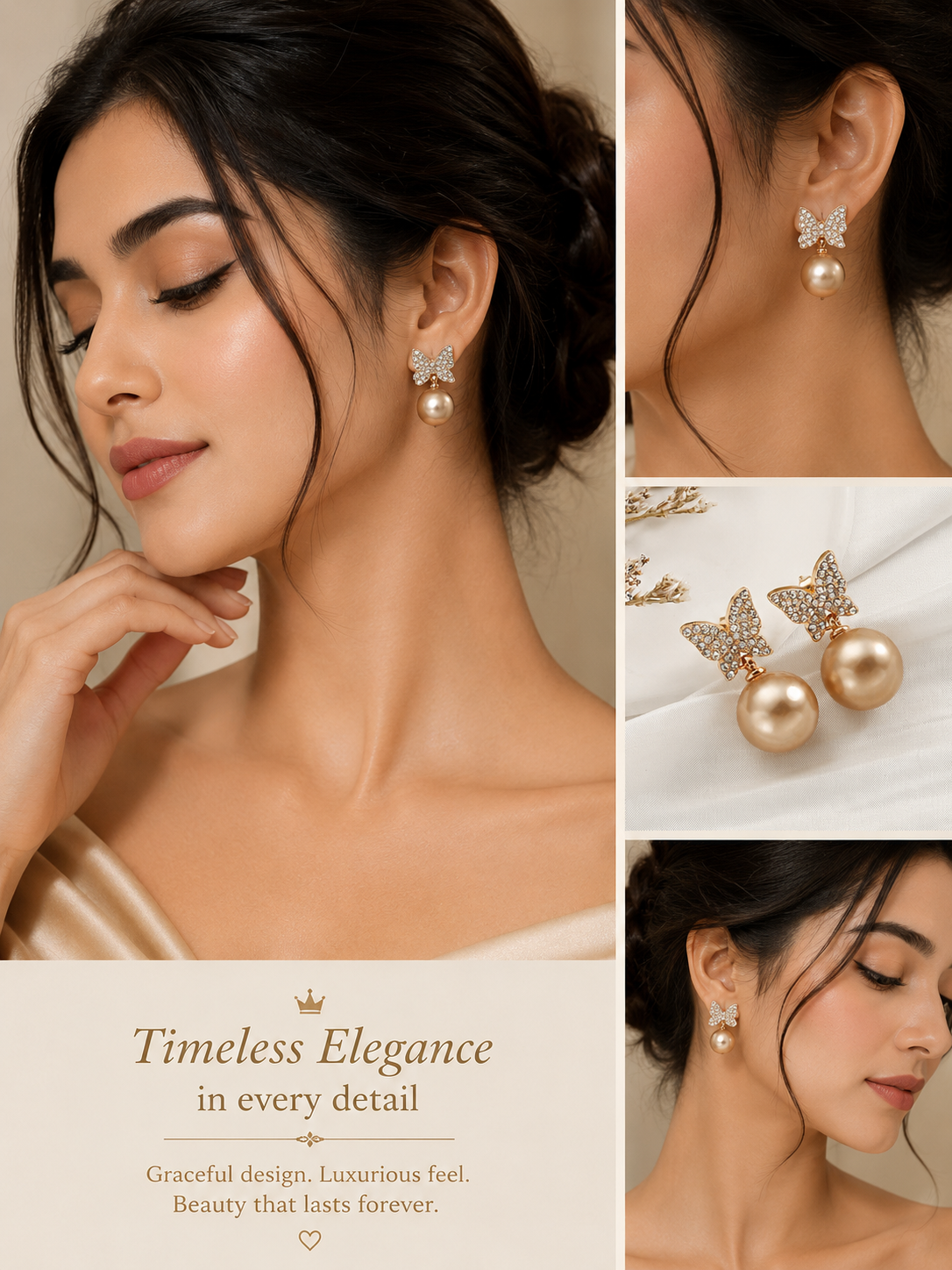 Trendy Korean Style Earrings for Women | Gold Plated Fashion Earrings | Lightweight Party Wear Jewellery|