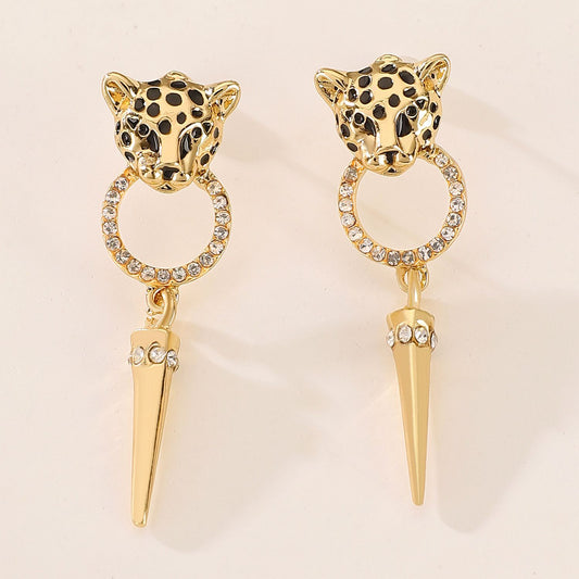 leopard earrings |Trendy Korean Style Earrings for Women | Gold Plated Fashion Earrings | Lightweight Party Wear Jewellery| earring