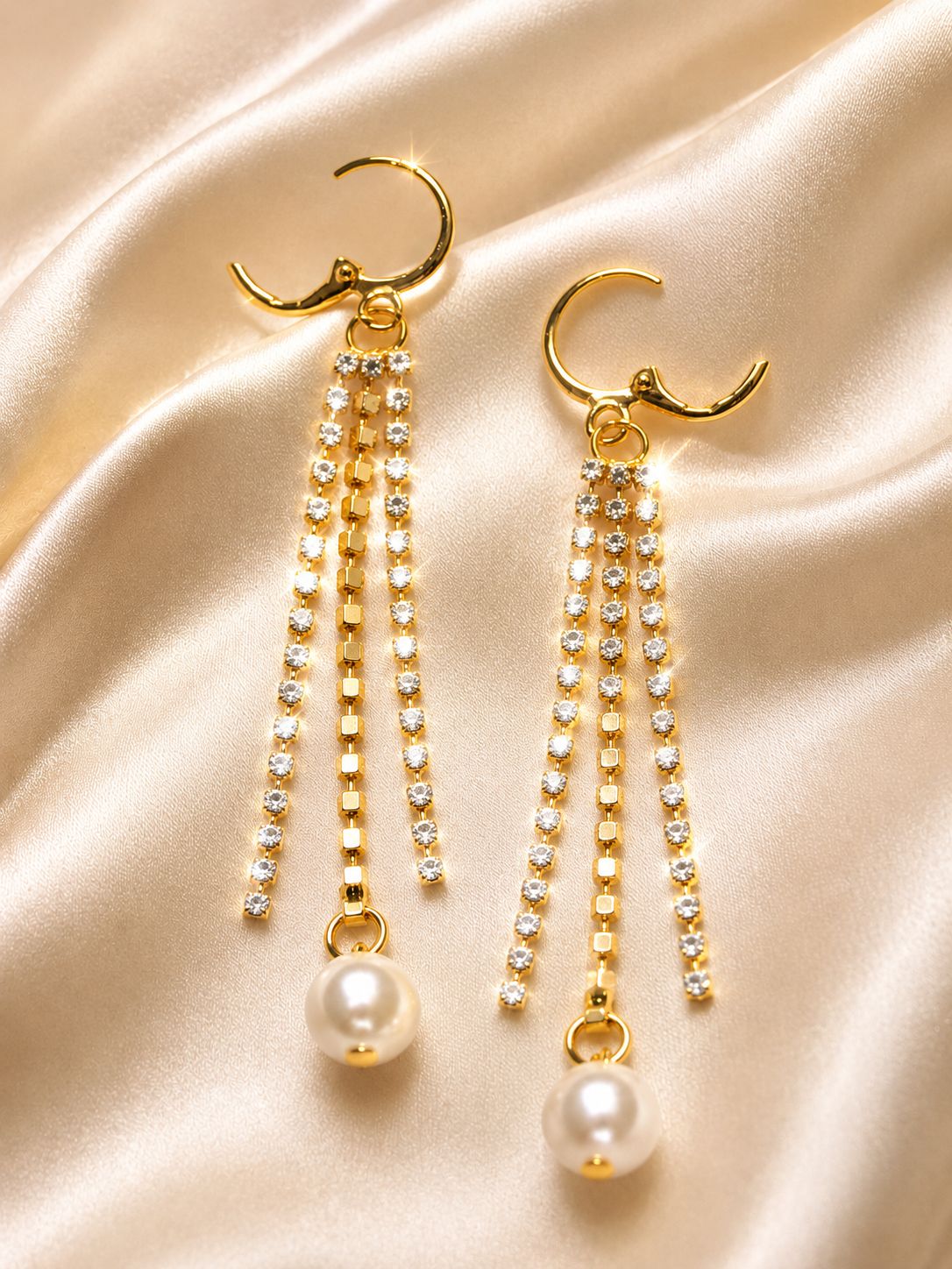 gold drop earrings |Trendy Korean Style Earrings for Women | Gold Plated Fashion Earrings | Lightweight Party Wear Jewellery| earring (Copy) (Copy)