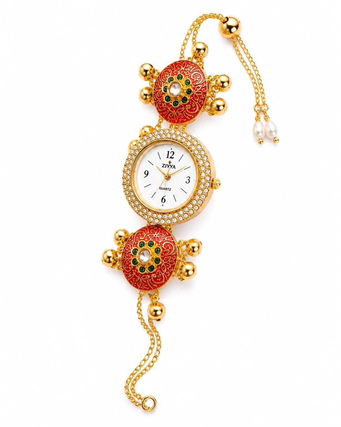 Kashmiri Heritage Analog Watch for Women | Traditional Floral Dial Designer Watch | Ethnic Fashion Wrist Watch ) (Copy)