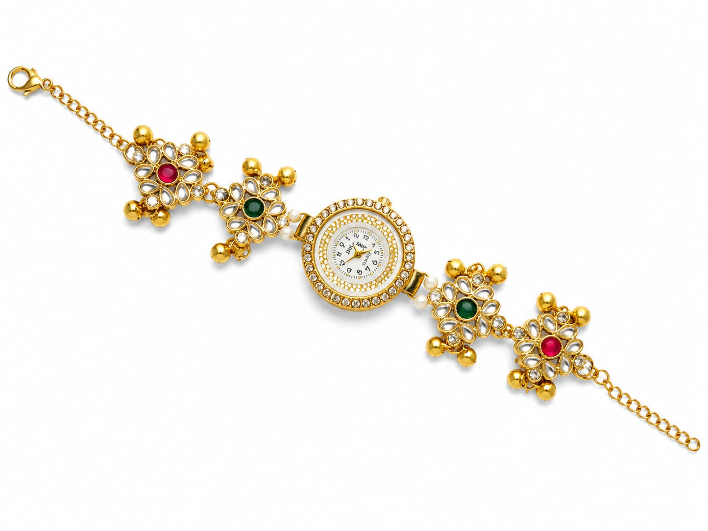 Kashmiri Heritage Analog Watch for Women | Traditional Floral Dial Designer Watch | Ethnic Fashion Wrist Watch ) (Copy) (Copy)