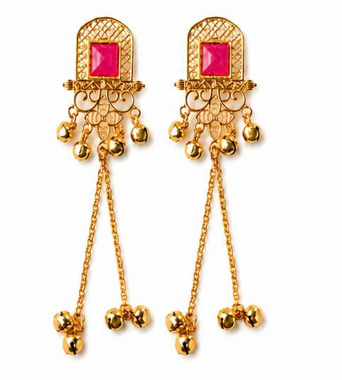 Trending Kashmiri Earrings for Women | Luxury Long Chain Ethnic Earrings | Wedding & Party Wear Jewellery