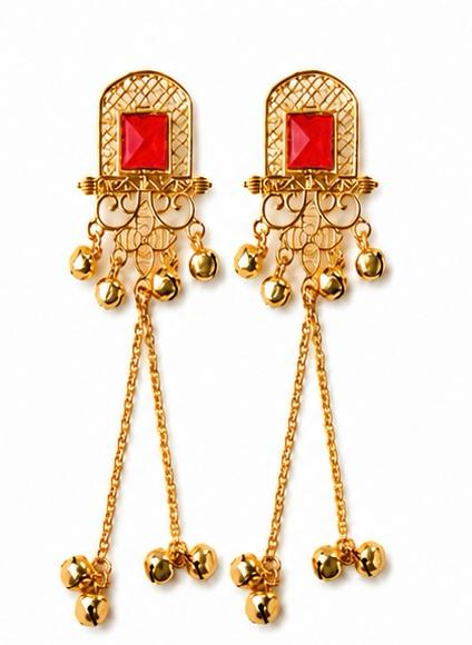 Trending Kashmiri Earrings for Women | Luxury Long Chain Ethnic Earrings | Wedding & Party Wear Jewellery
