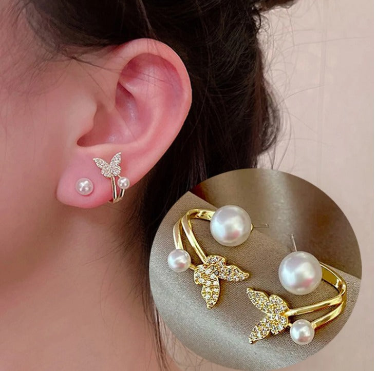 Korean Style Minimalist Stud Earrings for Women & Girls | Trendy Anti-Tarnish Everyday Earrings (
