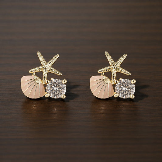 Korean Style Minimalist Stud Earrings for Women & Girls | Trendy Anti-Tarnish Everyday Earrings