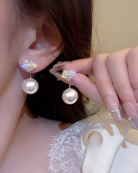 Korean Style Minimalist Stud Earrings for Women & Girls | Trendy Anti-Tarnish Everyday Earrings