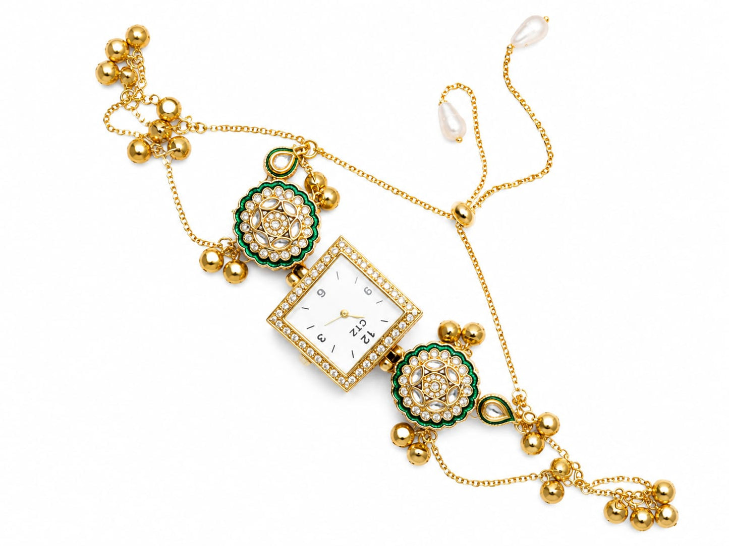 Kashmiri Heritage Analog Watch for Women | Traditional Floral Dial Designer Watch | Ethnic Fashion Wrist Watch