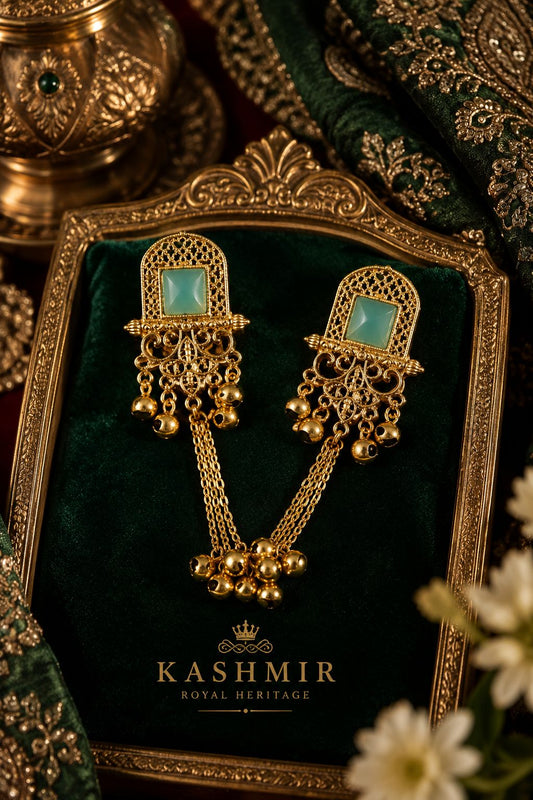 Trending Kashmiri Earrings for Women | Luxury Long Chain Ethnic Earrings | Wedding & Party Wear Jewellery
