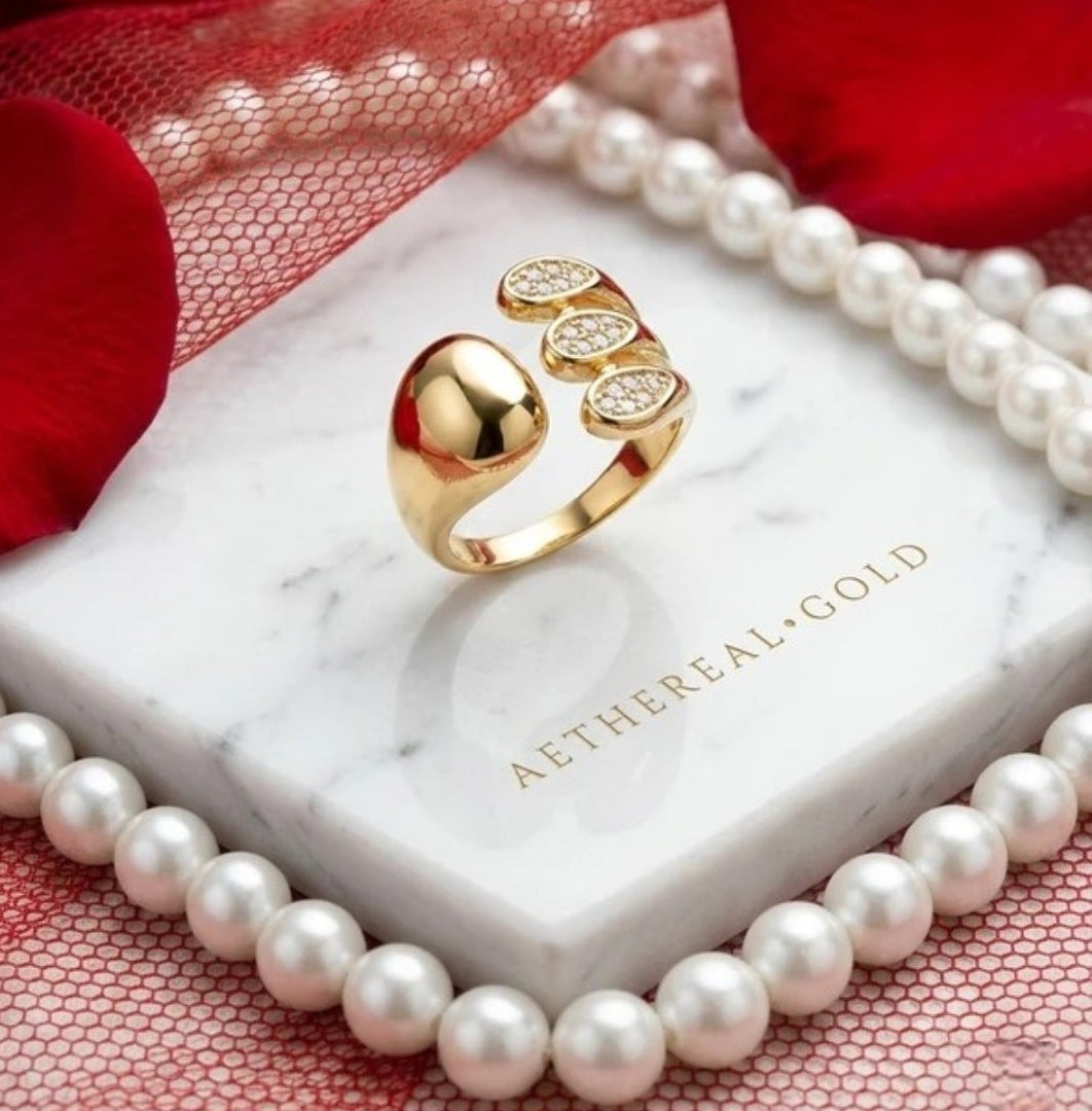Fashionable drop hug ring for women and girls
