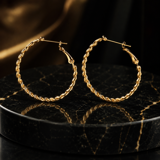 Gold Hoop Earrings – Everyday Luxury for Every Girl ✨