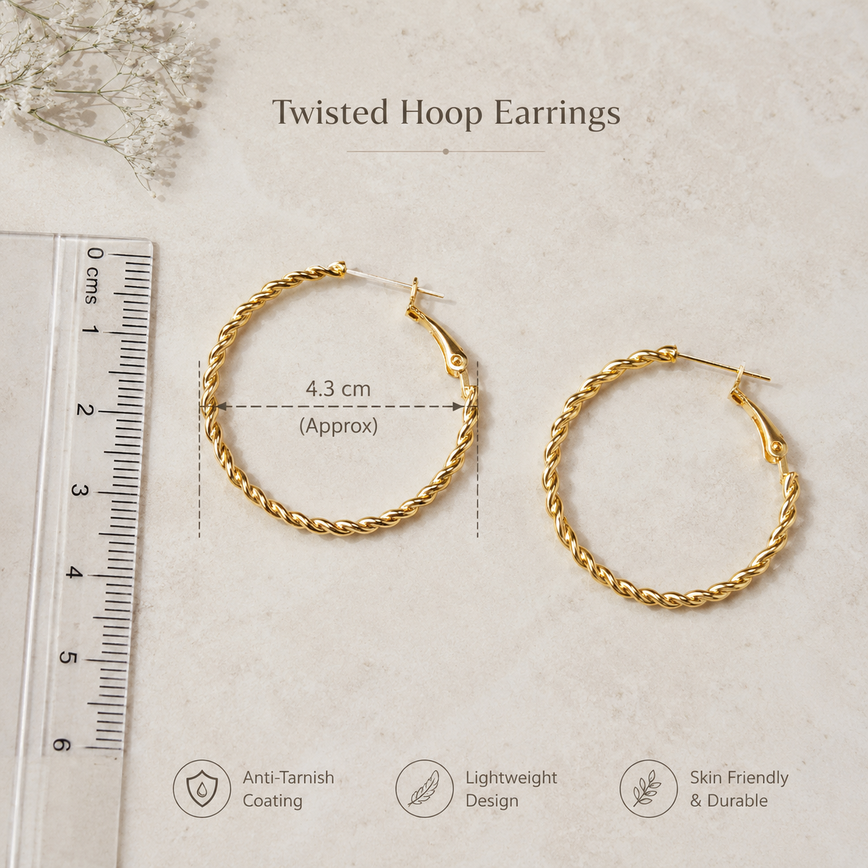 Gold Hoop Earrings – Everyday Luxury for Every Girl ✨