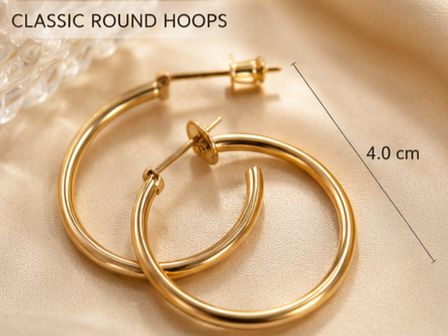 Small  Gold Hoop Earrings – Everyday Luxury for Every Girl ✨