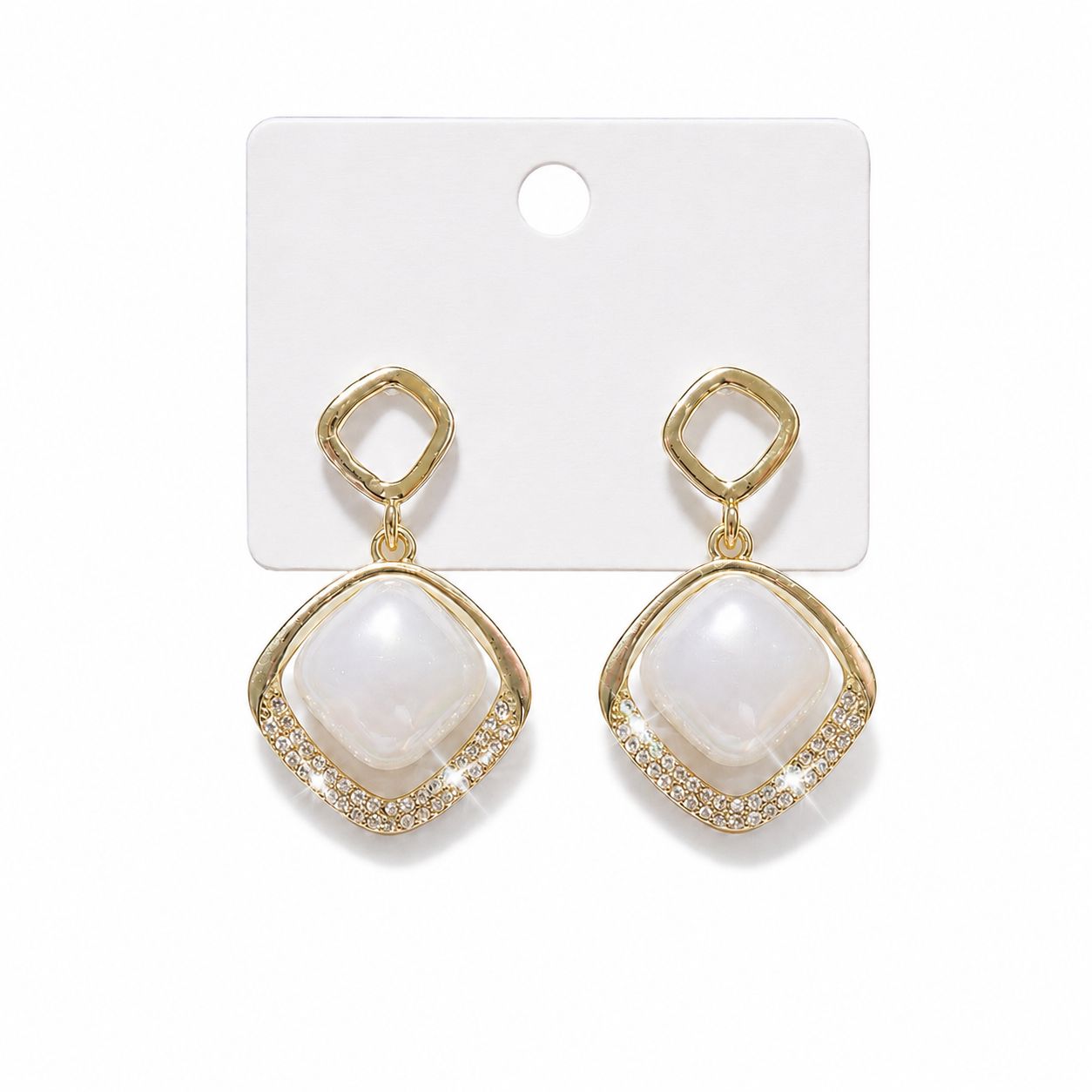 Diamond  Pearl big drop Statement earrings | Trendy Korean Style Earrings for Women | Silver  Plated Fashion Earrings | Lightweight Party Wear Jewellery|